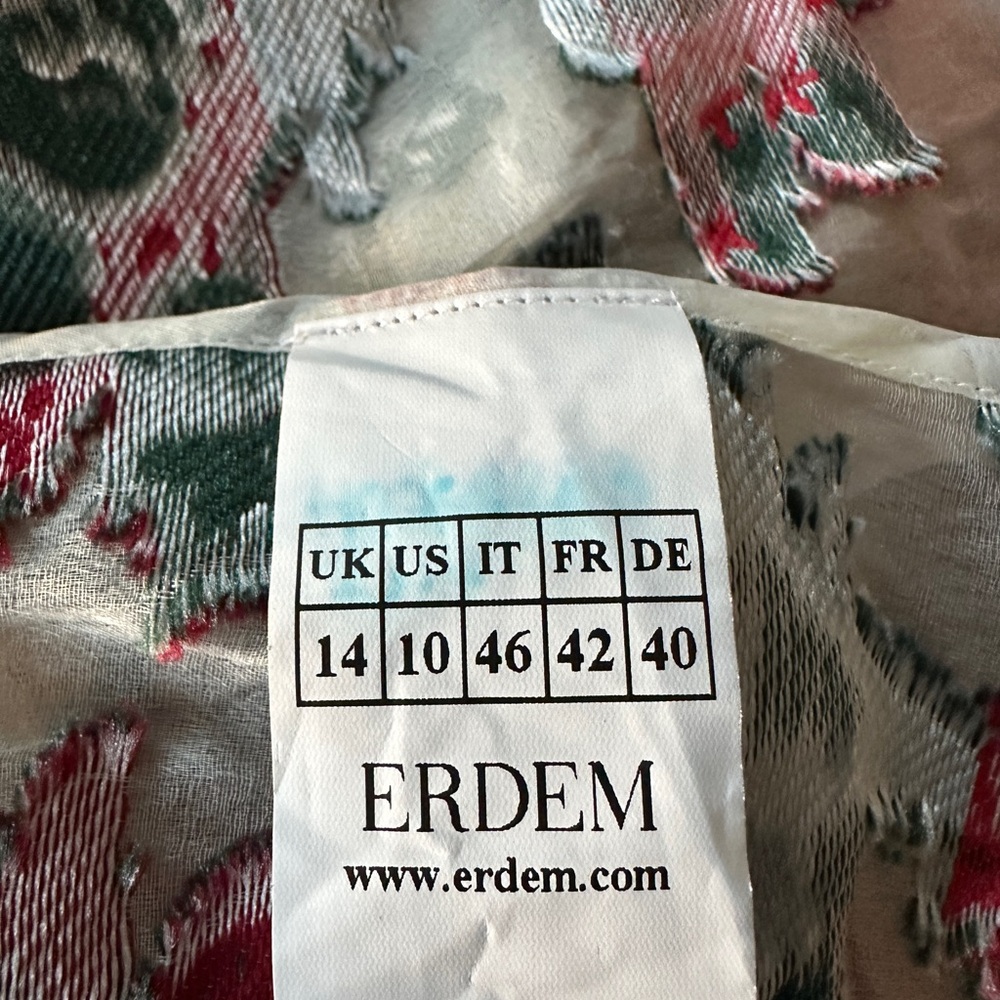 Erdem strawberry Nena dress - Picture 6 of 9